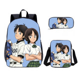Wholesale 3 PCS School Bag Adachi Mitsuru Cross Game School Backpack Set Back To School Gift