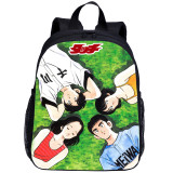 YOIYEN Adachi Mitsuru Cross Game Print Kawaii Toddler Backpack Cartoon Style Little Baby School Bag