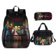Stranger Things Boys School Bag Set Wholesale Cartoon Boy And Girl School Backpack 3 In 1