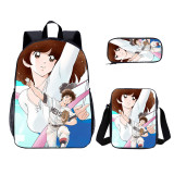 Wholesale 3 PCS School Bag Adachi Mitsuru Cross Game School Backpack Set Back To School Gift
