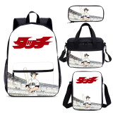 Wholesale Adachi Mitsuru Cross Game Backpack Set 4 PCS Cartoon Chil School Bag With Lunch Bag