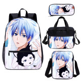 YOIYEN Wholesale Kuroko No Basketball Backpack Set 4 PCS Cartoon Child School Bag With Lunch Bag
