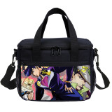 Cartoon Print Jojo Bizarre Adventure Lunch Bag Kids Tote Thermal Bag For Boy And Girl