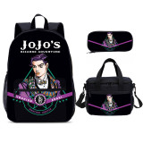 YOIYEN Cartoon Jojo Bizarre Adventure School Bag Set Wholesale Boy And Girl School Backpack 3 In 1