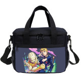 Cartoon Print Jojo Bizarre Adventure Lunch Bag Kids Tote Thermal Bag For Boy And Girl
