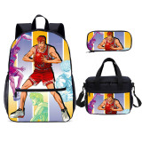 YOIYEN Cartoon  Slam Dunk School Bag Set Wholesale Boy And Girl School Backpack 3 In 1