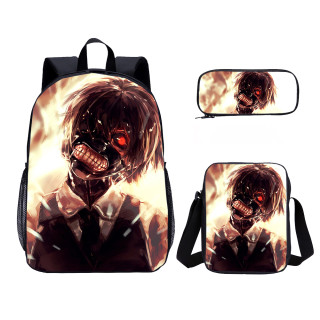 YOIYEN Wholesale 3 PCS School Bag Tokyo Ghoul Cartoon School Backpack Set Back To School Gift