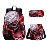 YOIYEN Wholesale 3 PCS School Bag Tokyo Ghoul Cartoon School Backpack Set Back To School Gift