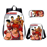 YOIYEN Wholesale 3 PCS School Bag Slam Dunk Cartoon School Backpack Set Back To School Gift