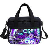 Cartoon Print Jojo Bizarre Adventure Lunch Bag Kids Tote Thermal Bag For Boy And Girl