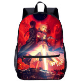 YOIYEN Wholesale Cartoon Backpack Teenager Fate Zero Boys School Bag Back To School Gift