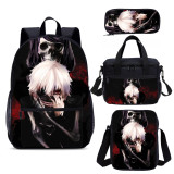 YOIYEN Wholesale Tokyo Ghoul Backpack Set 4 PCS Cartoon Child School Bag With Lunch Bag