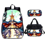 YOIYEN Cartoon Fate Zero School Bag Set Wholesale Boy And Girl School Backpack 3 In 1