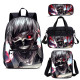 YOIYEN Wholesale Tokyo Ghoul Backpack Set 4 PCS Cartoon Child School Bag With Lunch Bag
