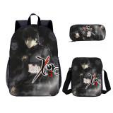 YOIYEN Wholesale 3 PCS School Bag Fate Zero Cartoon School Backpack Set Back To School Gift