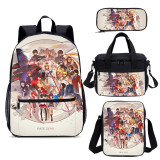 YOIYEN Wholesale Fate Zero Backpack Set 4 PCS Cartoon Child School Bag With Lunch Bag