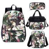 YOIYEN Wholesale Danganronpa Backpack Set 4 PCS Cartoon Child School Bag With Lunch Bag
