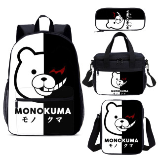 YOIYEN Wholesale Danganronpa Backpack Set 4 PCS Cartoon Child School Bag With Lunch Bag