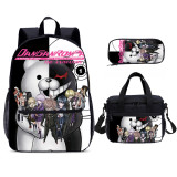 YOIYEN Cartoon Danganronpa School Bag Set Wholesale Boy And Girl School Backpack 3 In 1