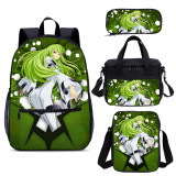YOIYEN Wholesale Backpack Set 4 PCS CODE GEASS Lelouch of the Rebellion Child School Bag With Lunch Bag