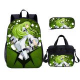 YOIYEN CODE GEASS Lelouch of the Rebellion Kids Backpack Set With Lunch Bag Casual Teenager Daypack 3 In 1