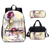 YOIYEN CODE GEASS Lelouch of the Rebellion School Bag Set Wholesale Boy And Girl School Backpack 3 In 1