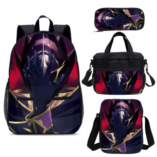 YOIYEN Wholesale Backpack Set 4 PCS CODE GEASS Lelouch of the Rebellion Child School Bag With Lunch Bag