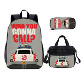 YOIYEN Ghost Busters Kids Backpack Set With Lunch Bag Casual Teenager Daypack 3 In 1