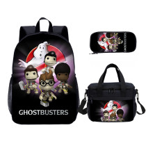 YOIYEN Ghost Busters Kids Backpack Set With Lunch Bag Casual Teenager Daypack 3 In 1