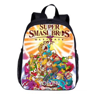 YOIYEN Super Smash Bros Toddler Backpack Cartoon Style Little Baby School Bag