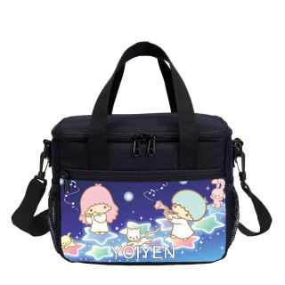 Little Twins Star 2 Person Lunch Bag Kids Tote Thermal Bag For Boy And Girl