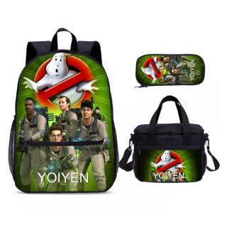 YOIYEN Ghost Busters School Bag Set Wholesale Boy And Girl School Backpack 3 In 1