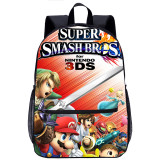 YOIYEN Wholesale Cartoon Backpack Teenager Super Smash Bros School Bag Back To School Gift