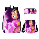YOIYEN Wholesale 3 PCS School Bag  Steven Universe Cartoon School Backpack Set Back To School Gift