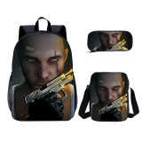 YOIYEN Wholesale 3 PCS School Bag Free Fire Cartoon School Backpack Set Back To School Gift