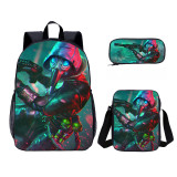 YOIYEN Wholesale 3 PCS School Bag Free Fire Cartoon School Backpack Set Back To School Gift