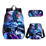YOIYEN Wholesale 3 PCS School Bag Free Fire Cartoon School Backpack Set Back To School Gift