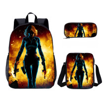 YOIYEN Wholesale 3 PCS School Bag Free Fire Cartoon School Backpack Set Back To School Gift