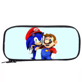 YOIYEN Mario VS Sonic School Pencil Bag Roomy School Pencil Box For Children