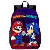 YOIYEN Wholesale Large Backpack Mario VS Sonic School Bag Back To School Best Gift