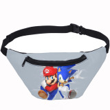 YOIYEN Mario VS Sonic Waist Bag Casual Sport Fanny Pack For Women And Men