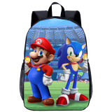 YOIYEN Wholesale Large Backpack Mario VS Sonic School Bag Back To School Best Gift
