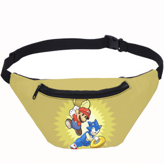 YOIYEN Mario VS Sonic Waist Bag Casual Sport Fanny Pack For Women And Men
