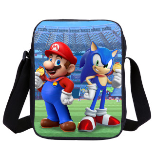 YOIYEN Wholesale Mario VS Sonic Crossbody Messenger Bag Kids Small Satchel Bag