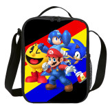 Wholesale School Lunch Bag Sonic VS Mario Small Tote Thermal Bag For Children