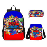 YOIYEN Wholesale Mario Vs Sonic Boys School Backppack Set School Bag With Satchel For Kids