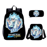 YOIYEN Wholesale 3 PCS School Bag BeyBlade Burst Cartoon School Backpack Set Back To School Gift