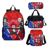 YOIYEN Wholesale Backpack Set 4 BeyBlade Burst Child School Bag With Lunch Bag