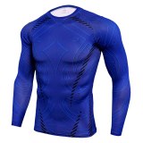 New Men Running Tshirt Gym Sport T-shirt Breathable Long Sleeve Compression Top Clothing Gym t Shirt Men Fitness Tight Rashgard