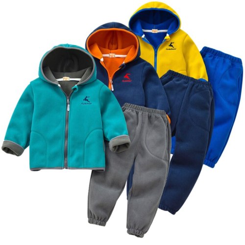 Children's Polar Fleece Jacket Spring Girl Long Sleeve Warm Boy Suit Jacket Children 2-12 Years Old Jacket Teenager Clothes Top